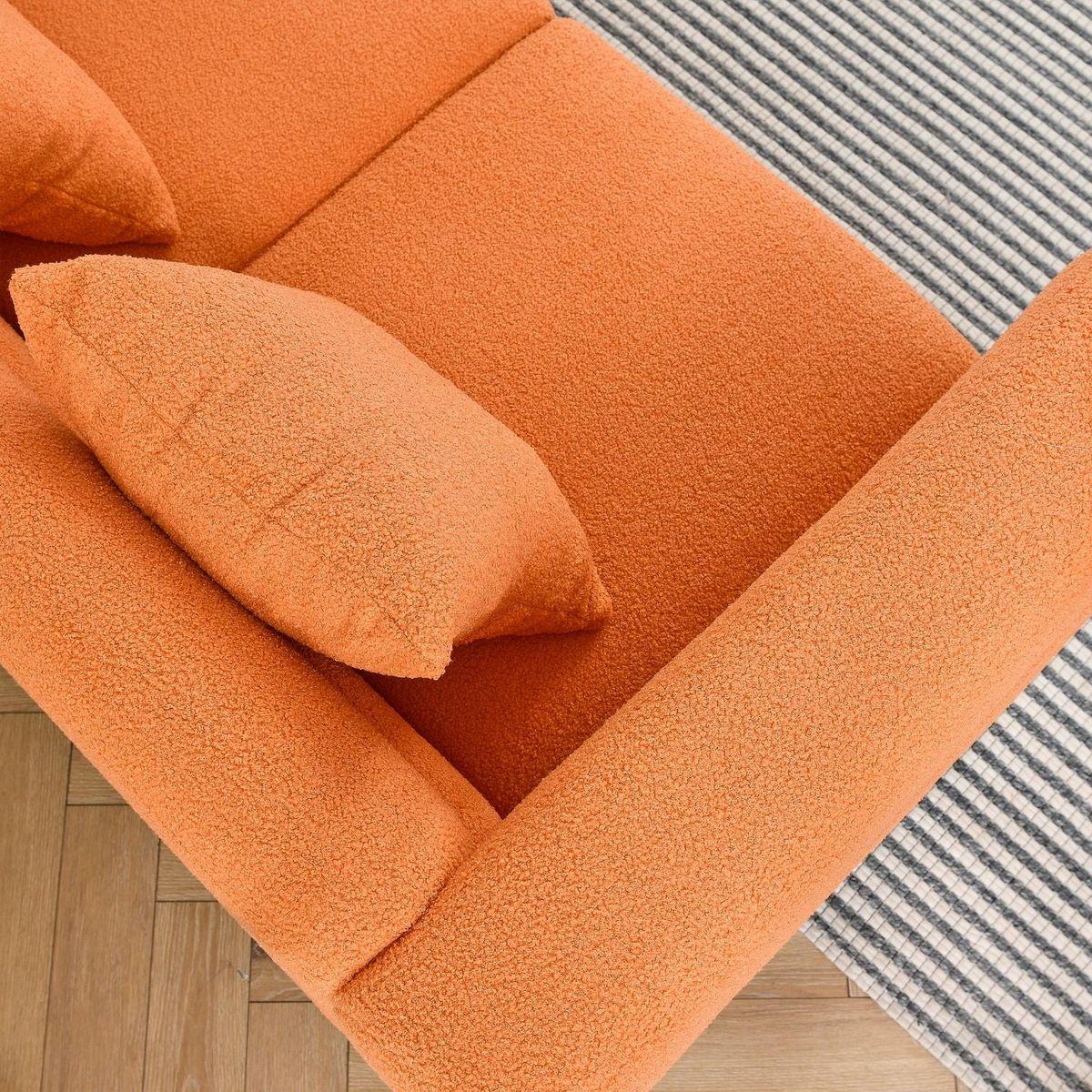 81.5-Inch Oversized Corner Sofa, L-Shaped Sectional Couch,  5-Seater Corner Sofas with 3 Cushions for Living Room, Bedroom, Apartment, Office