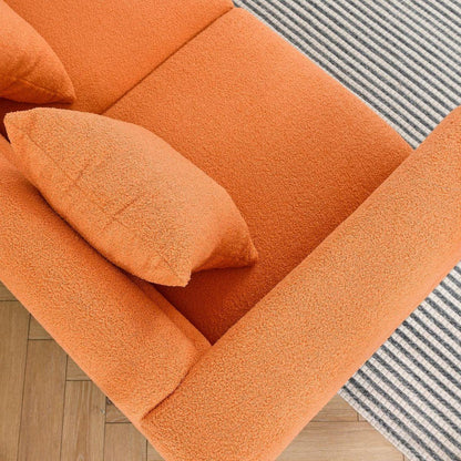 81.5-Inch Oversized Corner Sofa, L-Shaped Sectional Couch,  5-Seater Corner Sofas with 3 Cushions for Living Room, Bedroom, Apartment, Office