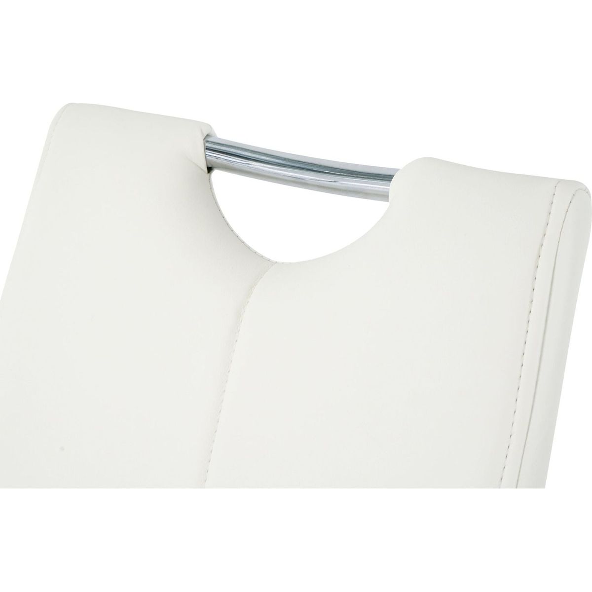 Modern Dining Chairs with Faux Leather Padded Seat Dining Living Room Chairs Upholstered Chair with Chrome Metal Legs Design for Kitchen, Living, Bedroom, Dining Room Side Chairs Set of 2