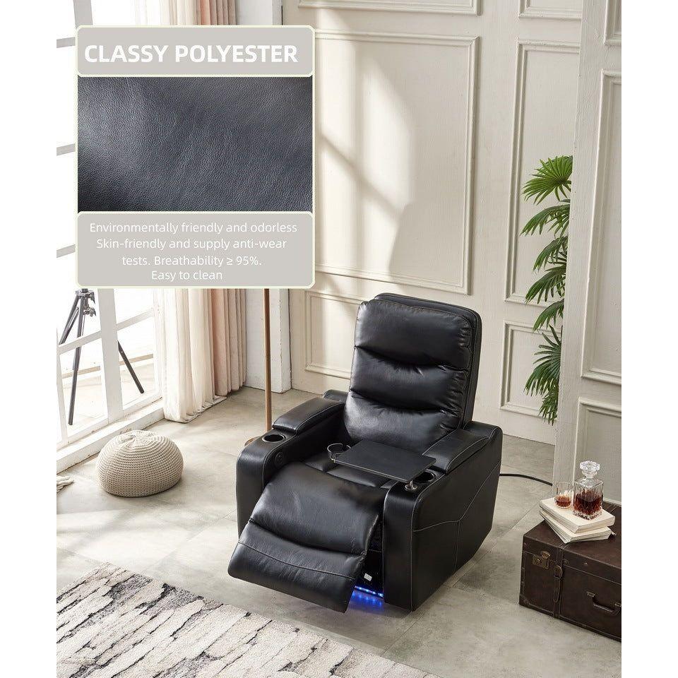 Power reclining chair Black color