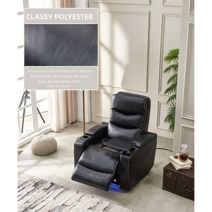 Power reclining chair Black color