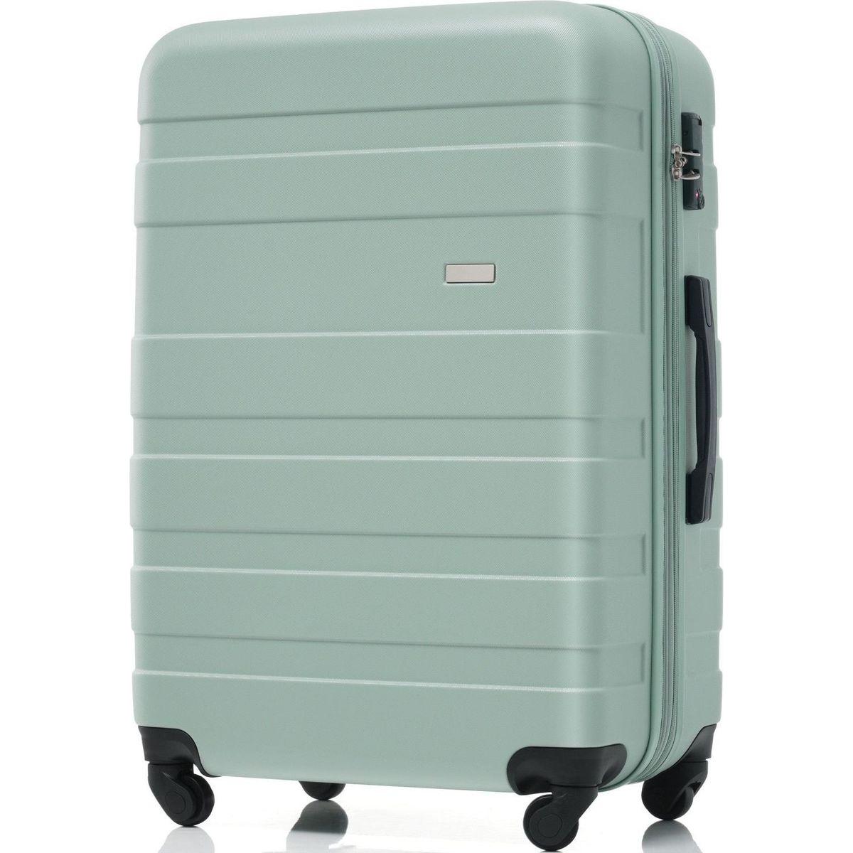Luggage Sets New Model Expandable ABS Hardshell 3pcs Clearance Luggage Hardside Lightweight Durable Suitcase sets Spinner Wheels Suitcase with TSA Lock 20"24"28"(Green)