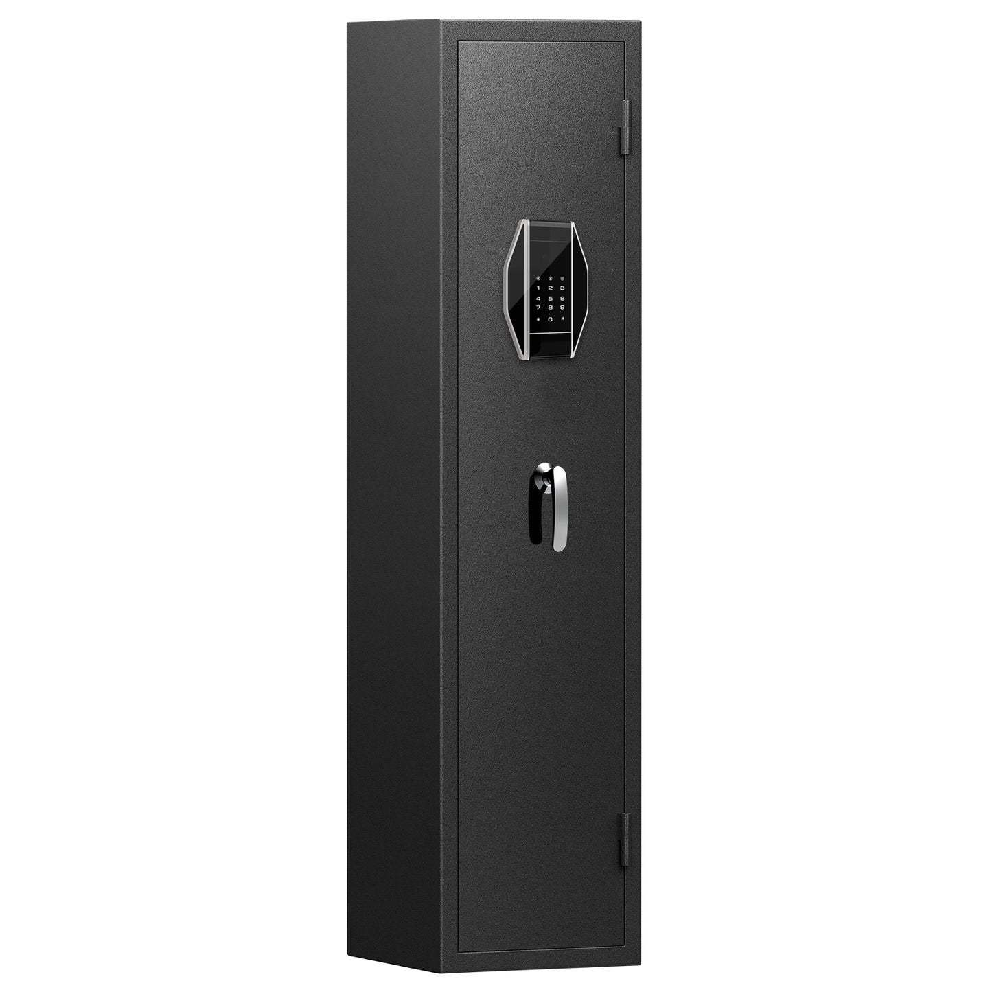 3-4 Gun Safe for Rifles and Pistols,Quick Access Password Gun Safe,High Security Metal Rifle Safe Locker with Removable Shelf and 2 Adjustable Gun Slots