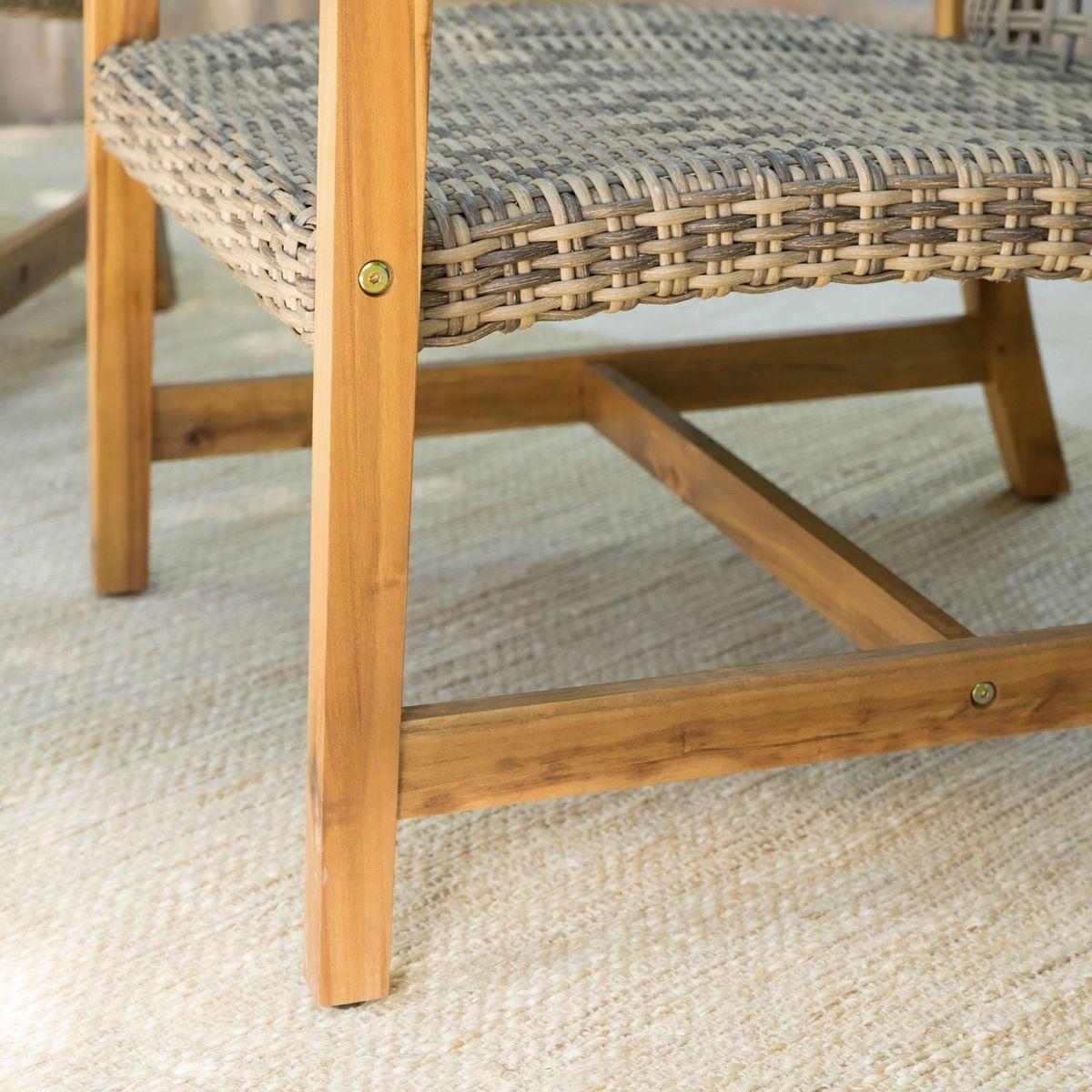 HAMPTON WOOD + WICKER CLUB CHAIR