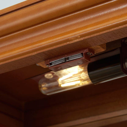 Curio Cabinet Lighted Curio Diapaly Cabinet with Adjustable Shelves and Mirrored Back Panel, Tempered Glass Doors (OAK, 6 Tier), (E26 light bulb not included)