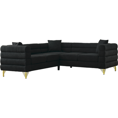 81.5-Inch Oversized Corner Sofa Covers, L-Shaped Sectional Couch, 5-Seater Corner Sofas with 3 Cushions for Living Room, Bedroom, Apartment, Office