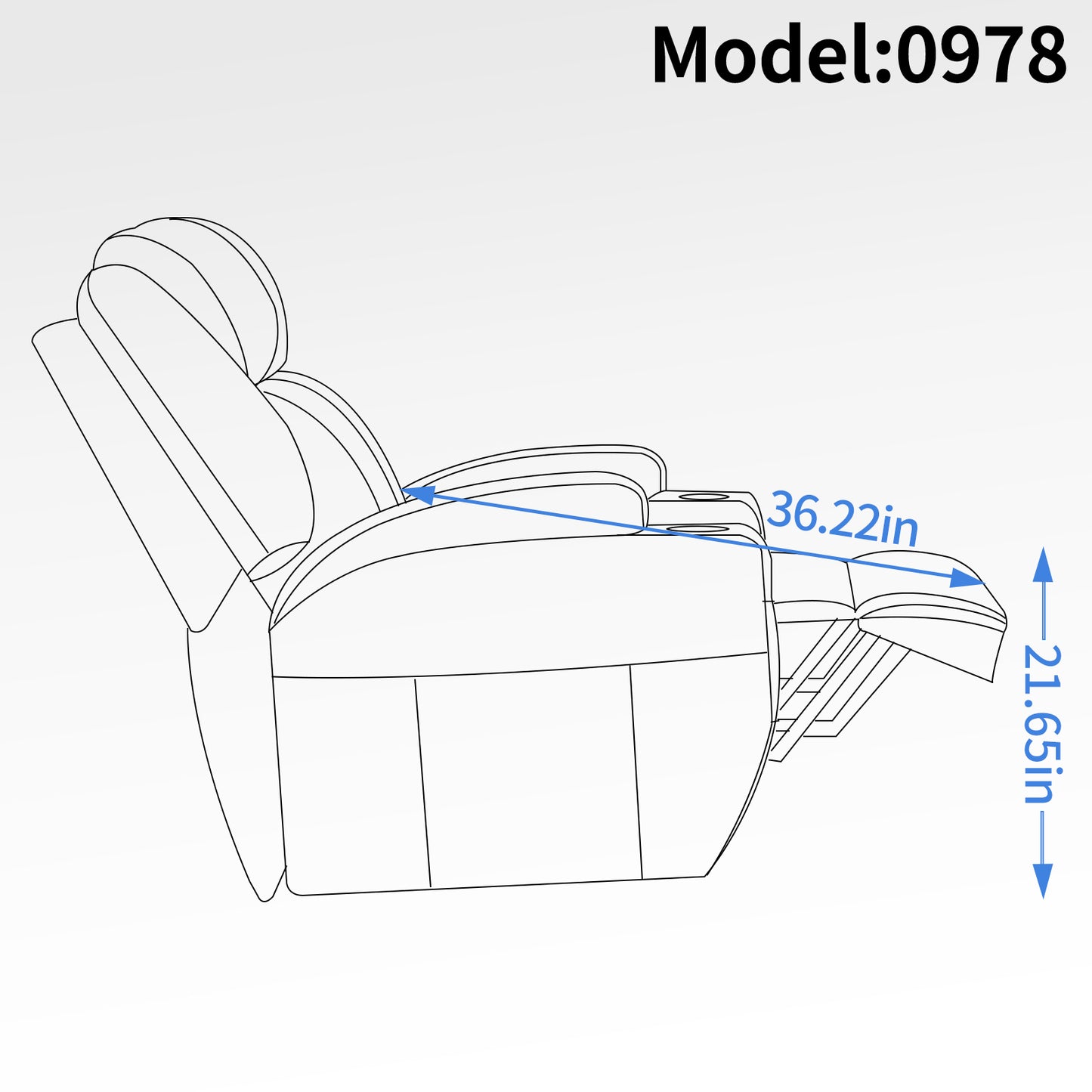 Up to 350lbs Okin Motor Power Lift Recliner Chair for Elderly, Heavy Duty Motion Mechanism with 8-Point Vibration Massage and Lumbar Heating, Two Cup Holders and USB Charge Port, Black