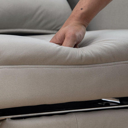 Swivel Ergonomic Office Chair, Technology Leather High Back Office Chair with Lumbar Support Headrest, Sedentary Comfortable Boss Chair, 155 Reclining Computer Chair (Color : Grey)