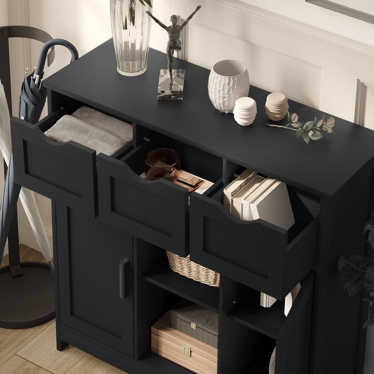 35.4" Wide 3 Drawer Sideboard - Streamdale Furniture