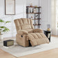 360 Rocking Swivel Rocker Recliner Chair, Oversized Recliner Chairs,Overstuffed Manual Nusery Glider Recliner,Extra Wide Recliner for Living Room Lazy Boy Single Sofa Khaki