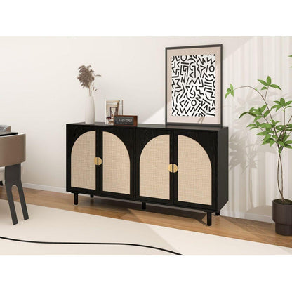 4 Door Cabinet, Suitable for Bedroom, Living Room, Study