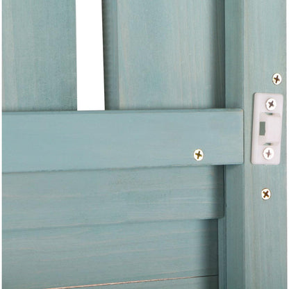 65" Large Wooden Farmhouse Rustic Outdoor Potting Bench Table, Patio Workstation, Garden Potting Bench with 4 Storage Shelves and Side Hook,Green