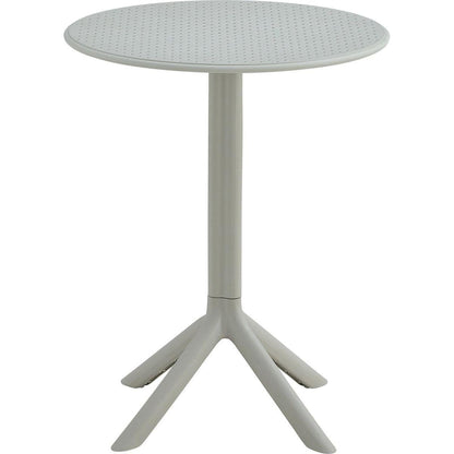 3 piece plastic arm chair Bistro GRS Premium Ocean Plastic, light grey