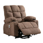 Power Lift Recliner Chair Recliners for Elderly with Heat and Massage Recliner Chair for Living Room with Infinite Position and Side Pocket,USB Charge Port.BROWN