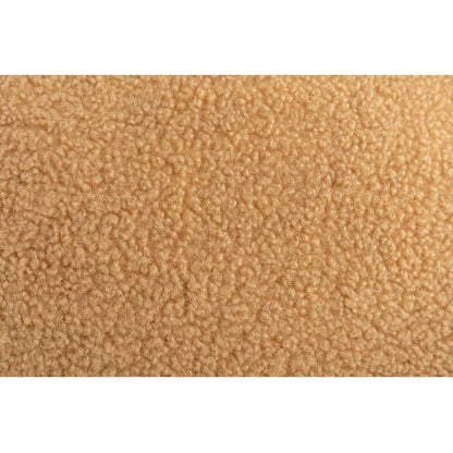 Teddy Fabric Rocking Chair With Packet Wood Legs,Khaki