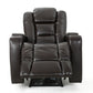 33" Wide Power Standard Recliner Chair with Arm Storage with USB