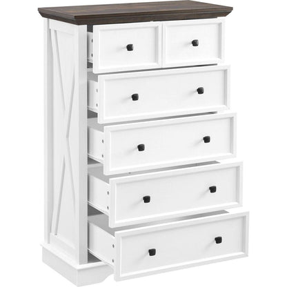 6 Drawer Dresser,6 Drawers cabinet Tall Chest of Drawers Closet Organizers Storage Clothes, cabinet of 6 drawers Living Room