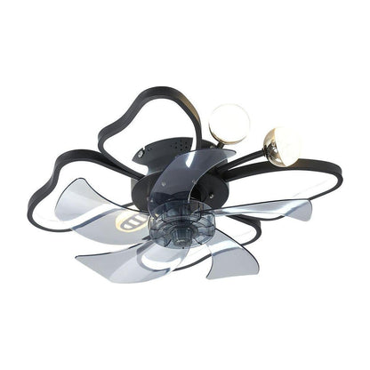 19.7 Inch Light Ceiling Fan with Lights Remote Control with Modern Butterfly Design Styling, Black, Fan for Bedroom, Living Room, Timing Function, Noiseless, Children's Favorite