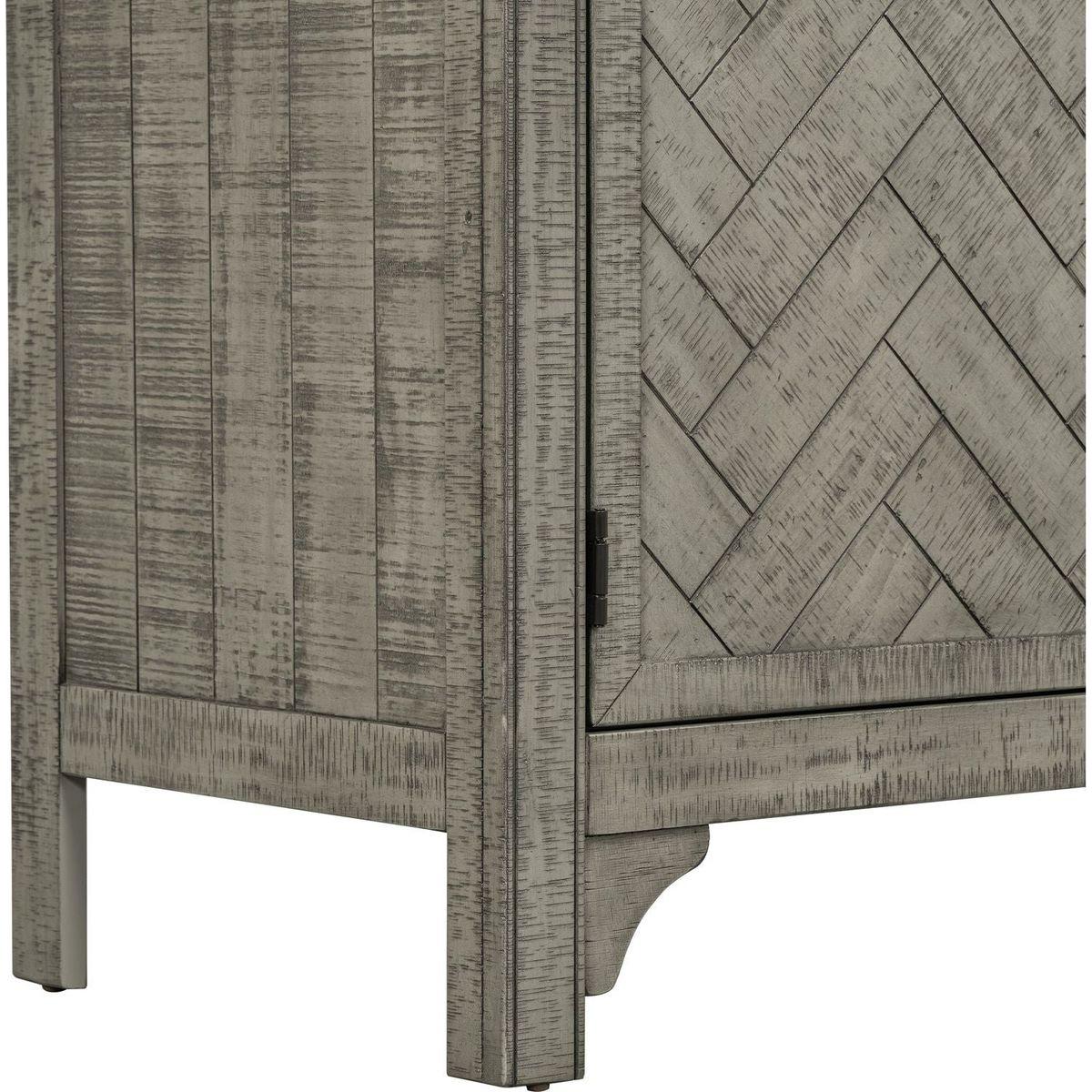 Designed Storage Cabinet Sideboard with MDF+Pine veneer, Adjustable Shelves, Suitable for Living Rooms, Entrance and Study Rooms.