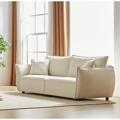 88" Modern Living Room Sectional, Wide Living Room Sectional, Stylish chenille Triple Sectional with Extra 2 Pillows, Thickly Padded Seat and Back and Armrests for Apartment, Living Room