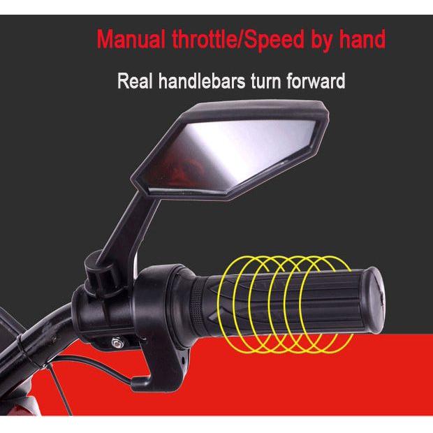 Tamco Electric motorcycle/ 12V Kids toys motorcycle/Kids electric car/electric ride on toys for 3 4 5 6 years Boys Girls with Training Wheels/manual throttle/ drive by hand/Lightting wheels