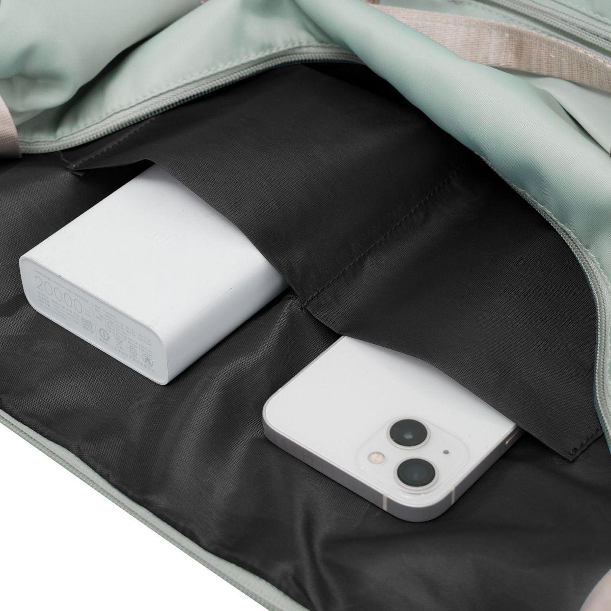 Luggage Sets 4 Piece, Expandable ABS Durable Suitcase with Travel Bag, Carry On Luggage Suitcase Set with 360 Spinner Wheels, Grey Green