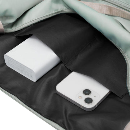 Luggage Sets 4 Piece, Expandable ABS Durable Suitcase with Travel Bag, Carry On Luggage Suitcase Set with 360 Spinner Wheels, Grey Green