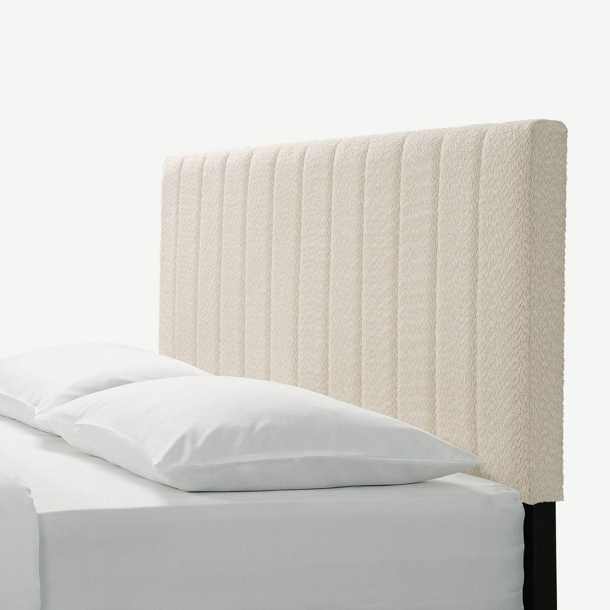 Dove Tufted Upholstered Platform Bed - Pearl White - Queen