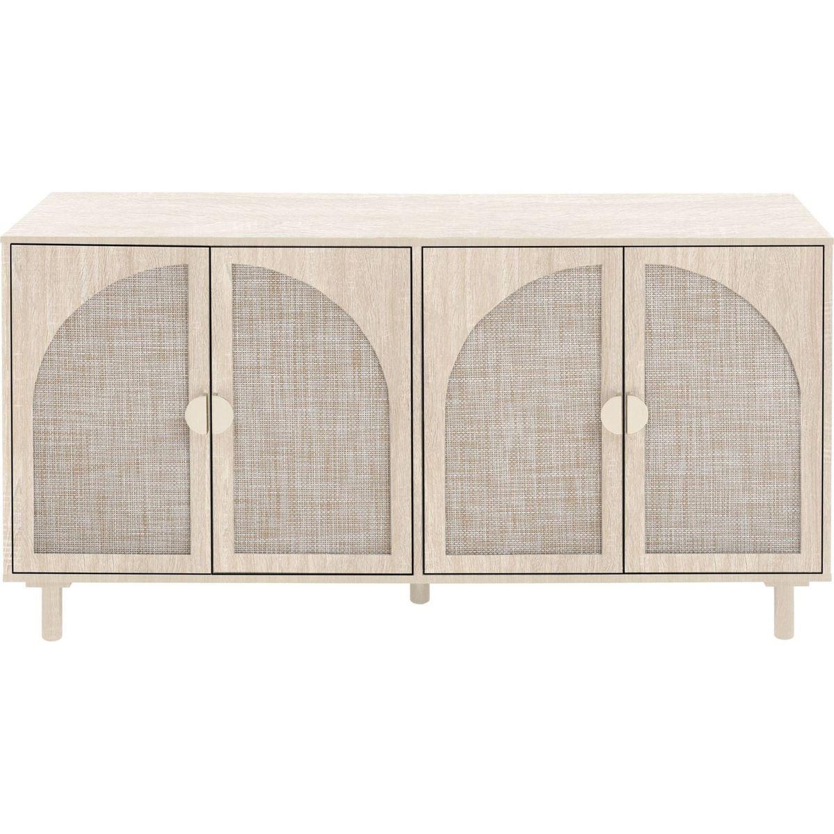 4 Door Cabinet, Suitable for Bedroom, Living Room, Study