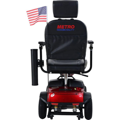 MAX PLUS RED 4 Wheels Outdoor Compact Mobility Scooter with 2pcsx20AH Lead acid Battery, 16 Miles, Cuo Holders & USB charger Port