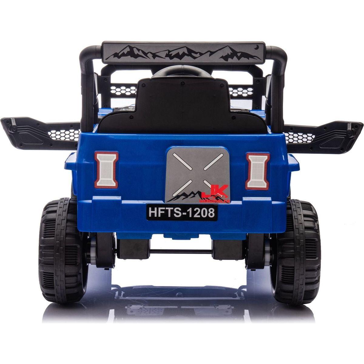 12V Kids Ride On Electric Truck Car W/Parents Control,2WD,Four-wheel suspension,Early education function,Adjustable volume,USB,MP3,Bluetooth,Microphone jack,Power display,LED lights For kids aged 3+.
