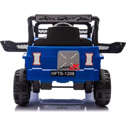 12V Kids Ride On Electric Truck Car W/Parents Control,2WD,Four-wheel suspension,Early education function,Adjustable volume,USB,MP3,Bluetooth,Microphone jack,Power display,LED lights For kids aged 3+.