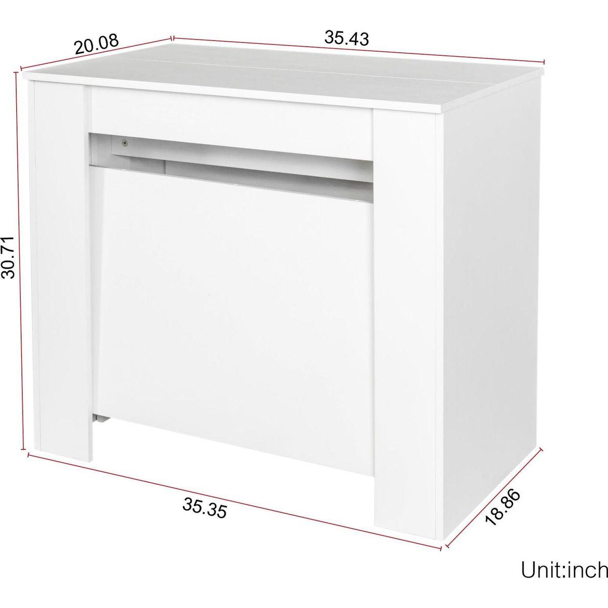 Multifunctional extendable console table