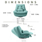 smart multifunction recliner chair electric green