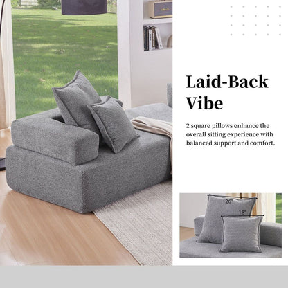 156"Oversized Modular U Shaped Sectional Sofa,Luxury Boucle Floor Couch Set,Convertible Sleeper Couch,Spacious Foam-Filled Sofa Bed for Living Room,4 PC Free Combination,2 Color