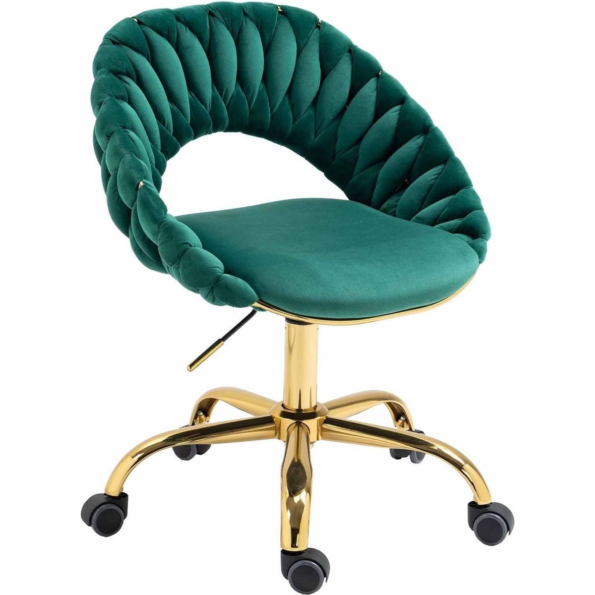 Computer Chair Office Chair Adjustable Swivel Chair Fabric Seat Home Study Chair