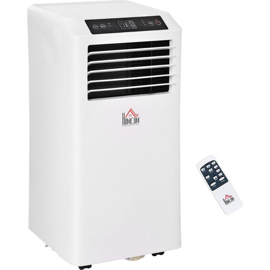 BTU Mobile Portable Air Conditioner with Cooling, Dehumidifier, Ventilating, Remote Control, 24-Hour Timer, Portable AC Unit for Bedroom, Living Room, Home Office, White