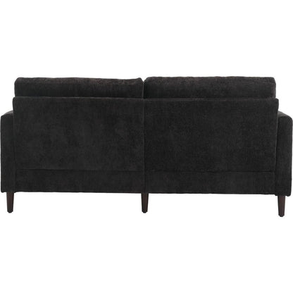 Modern chenille Fabric Loveseat, 2-Seat Upholstered Loveseat Sofa Modern Couch