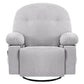 Modern Chenille Recliner Chairs Swivel Massage Rocker Recliner with Heat