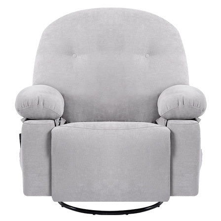 Modern Chenille Recliner Chairs Swivel Massage Rocker Recliner with Heat