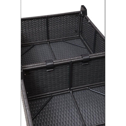 Outdoor Garden Patio Furniture 7-Piece PE Rattan Wicker Cushioned Sofa Sets and Coffee Table, patio furniture set;outdoor couch;outdoor couch patio furniture;outdoor sofa;patio couch