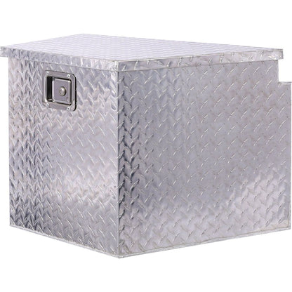29inch Aluminum tool box,heavy duty truck bed tool box,outdoor trailer pickup storage tool box,RV storage organizer,underbody box w/lock keys,silver, 29x16.5x18.5inch