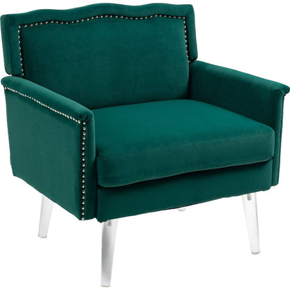 Accent Chair, Living Room Chair / leisure single sofa with acrylic feet