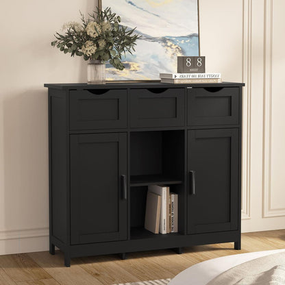 35.4" Wide 3 Drawer Sideboard - Streamdale Furniture