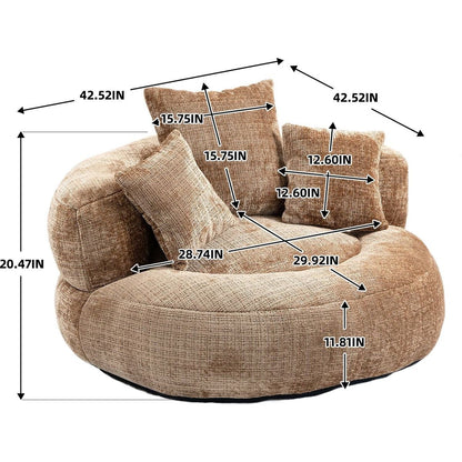 Bean Bag Chair Lazy Sofa Durable Comfort Lounger High Back Bean Bag Chair Couch for Adults and Kids, Indoor & Outdoor