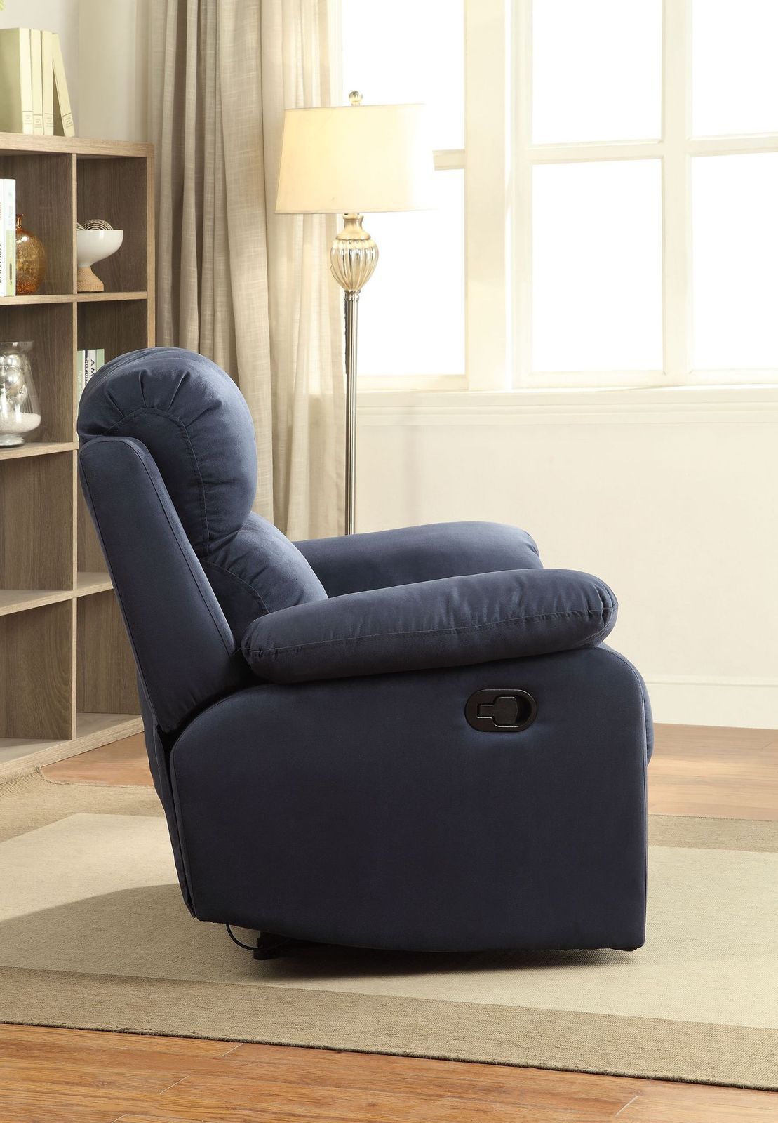 Parklon Recliner (Motion) in Blue Microfiber