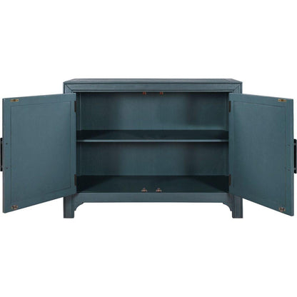40" Modern Cabinets with Unique Design Doors with 1 Adjustable Shelves,Suitable for Multiple Rooms Such as Living Room and Study Room