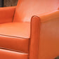 Recliner Push Back Chair for Elegant Home Decor Orange