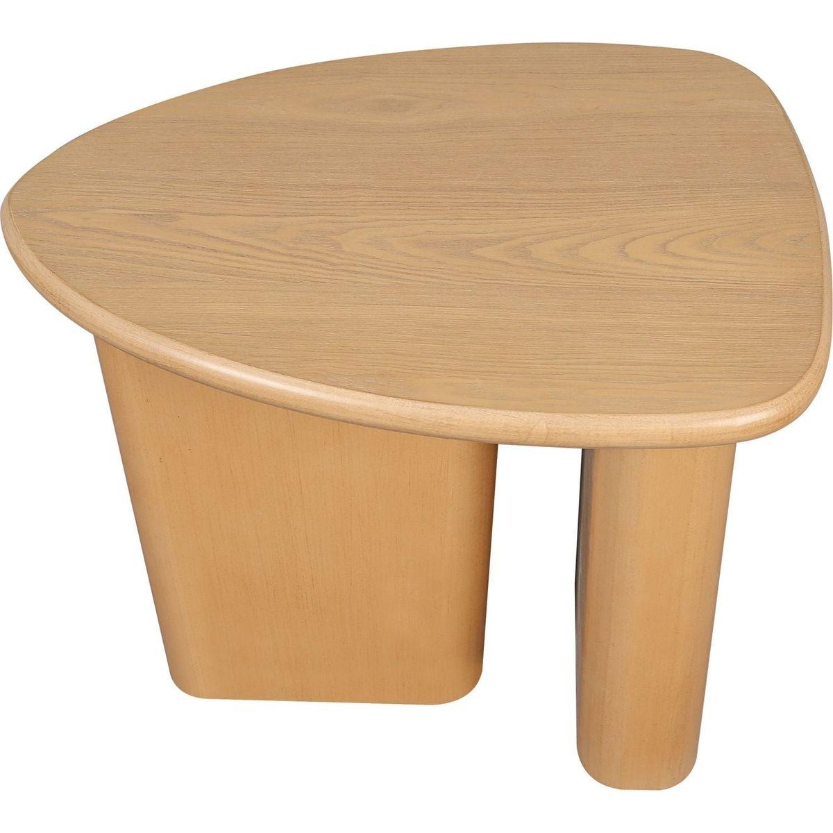 Tapered Tabletop Side Table(NATURAL WOOD)