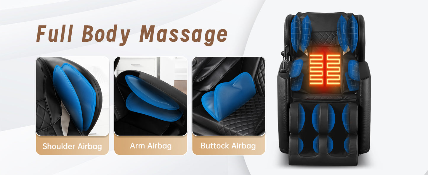 Massage Chair Recliner with Zero Gravity with Full Body Air Pressure